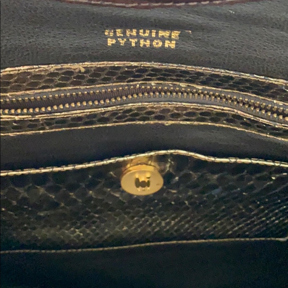 LAI genuine python tote - Picture 5 of 6
